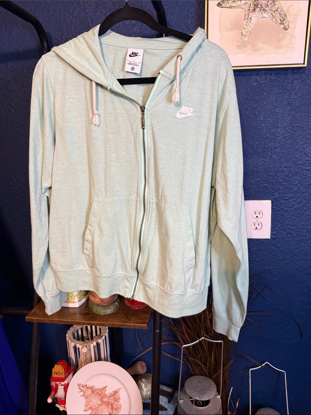Nike Mint Green Full-Zip Hoodie